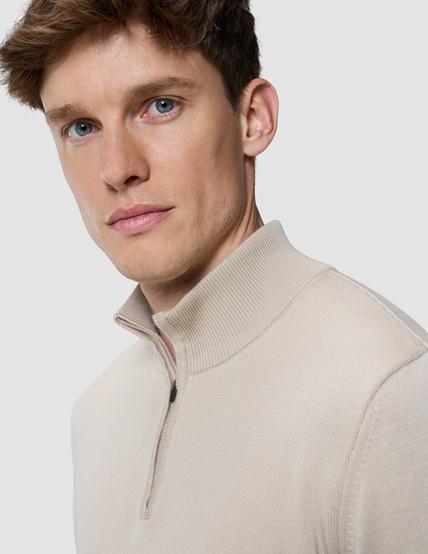 Everyday Knit Half Zip Birchwood