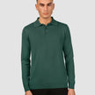 Everyday Knit Long Sleeve Polo Shadow Green