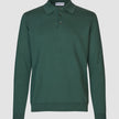 Everyday Knit Long Sleeve Polo Shadow Green