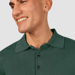 Everyday Knit Long Sleeve Polo Shadow Green