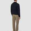 Everyday Knit Long Sleeve Polo Black