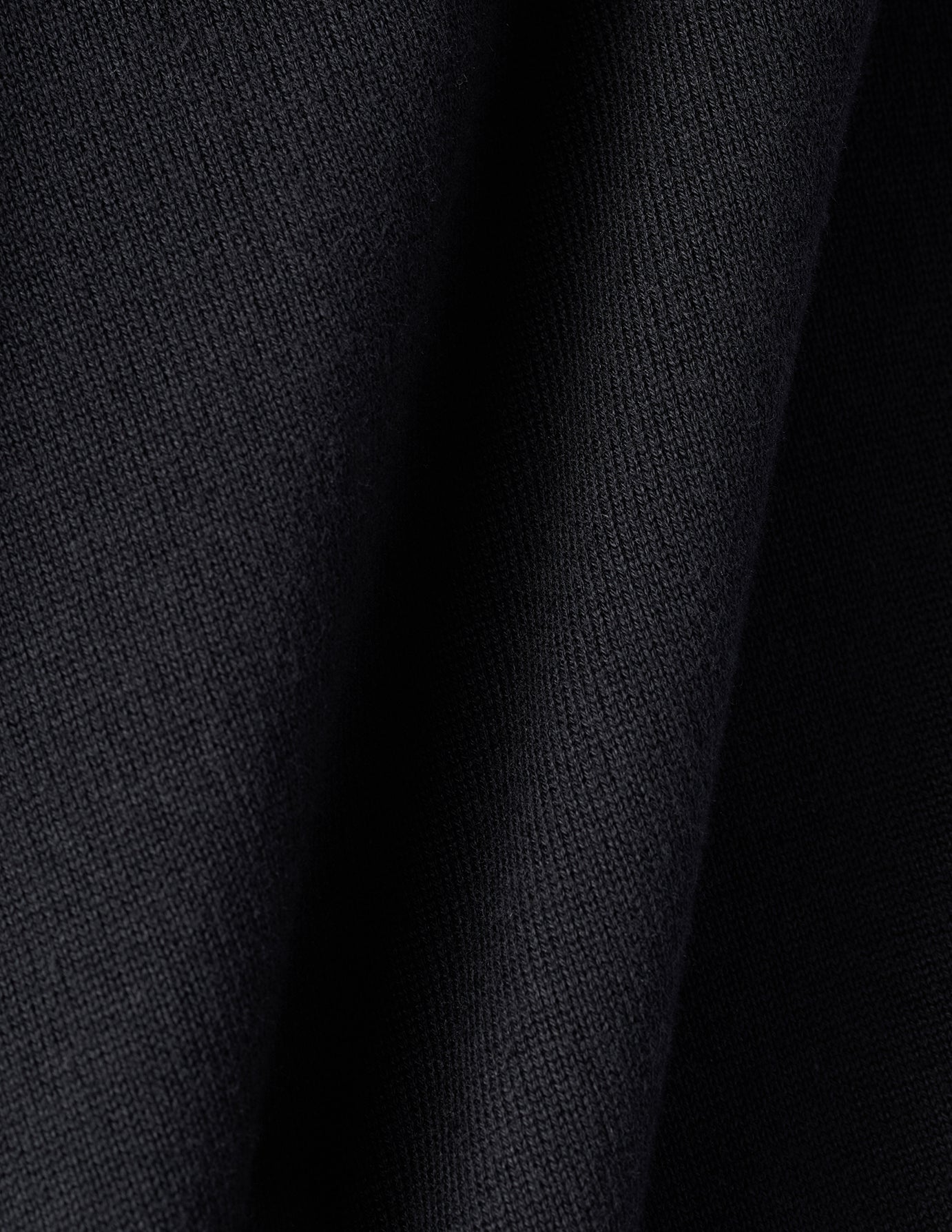 Everyday Knit Long Sleeve Polo Black