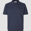 Everyday Knit Short Sleeve Polo Navy