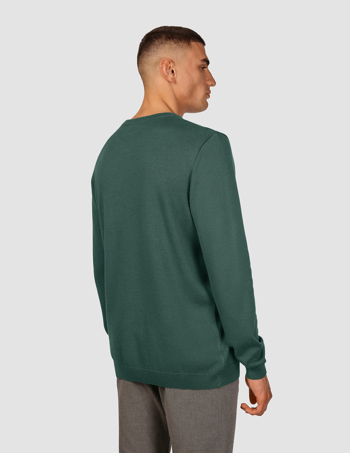 Everyday Knit Crewneck Shadow Green