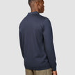 Everyday Knit Long Sleeve Polo Navy