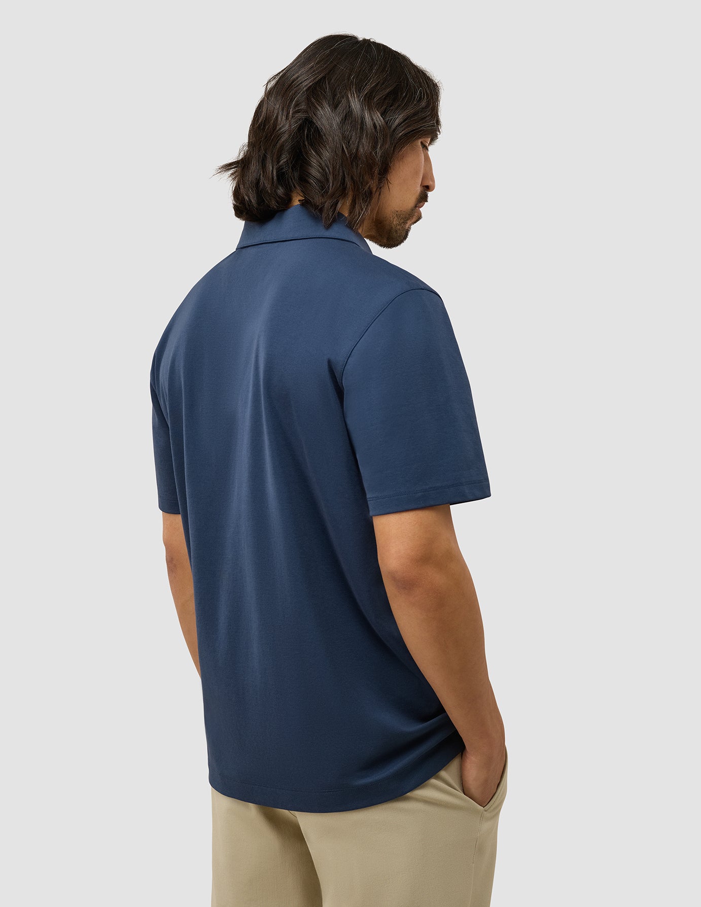 Evolve Pique Polo Navy