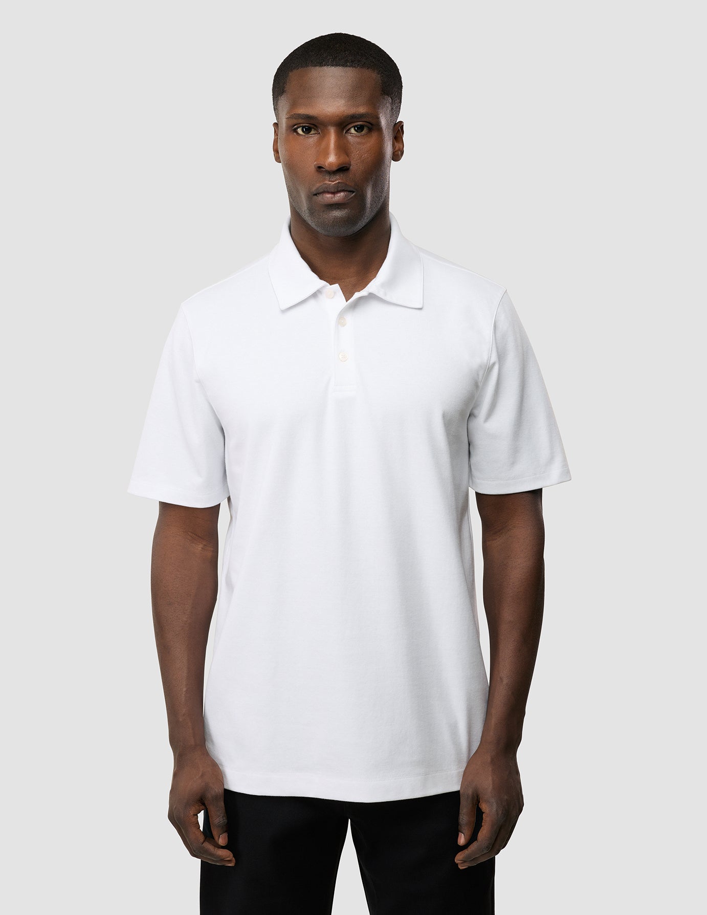 Evolve Pique Polo White
