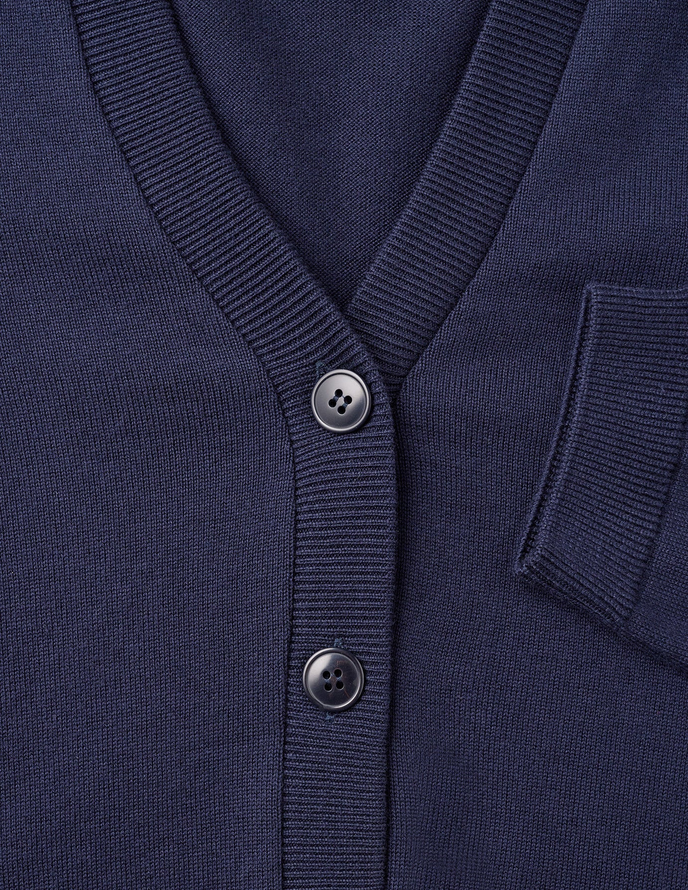 Fine Knit Cardigan Navy