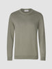 Fine Knit Crewneck Stone Green