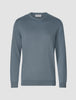 Fine Knit Crewneck Blue Mirage