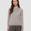 Fine Knit Crewneck Dark Sand