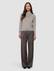 Fine Knit Crewneck Dark Sand