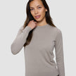 Fine Knit Crewneck Dark Sand