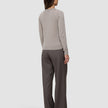 Fine Knit Crewneck Dark Sand