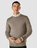 Fine Knit Crewneck Stone Brown