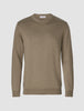 Fine Knit Crewneck Stone Brown