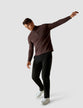 Fine Knit Half Zip Espresso