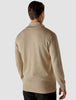 Fine Knit Half Zip Khaki Molinaire