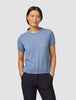 Fine Knit T-shirt Serenity Blue