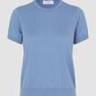 Fine Knit T-shirt Serenity Blue