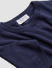 Fine Knit T-shirt Navy