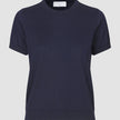 Fine Knit T-shirt Navy