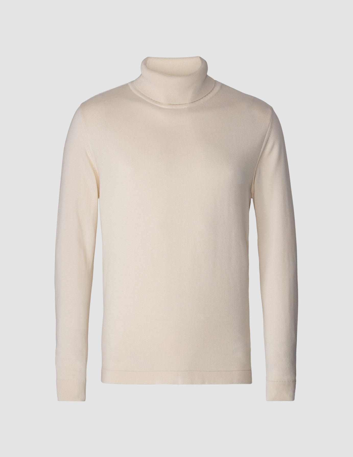 Fine Knit Turtleneck Off White | SHAPING NEW TOMORROW