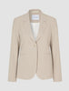 Essential Fitted Blazer Island Sand Pinstriped