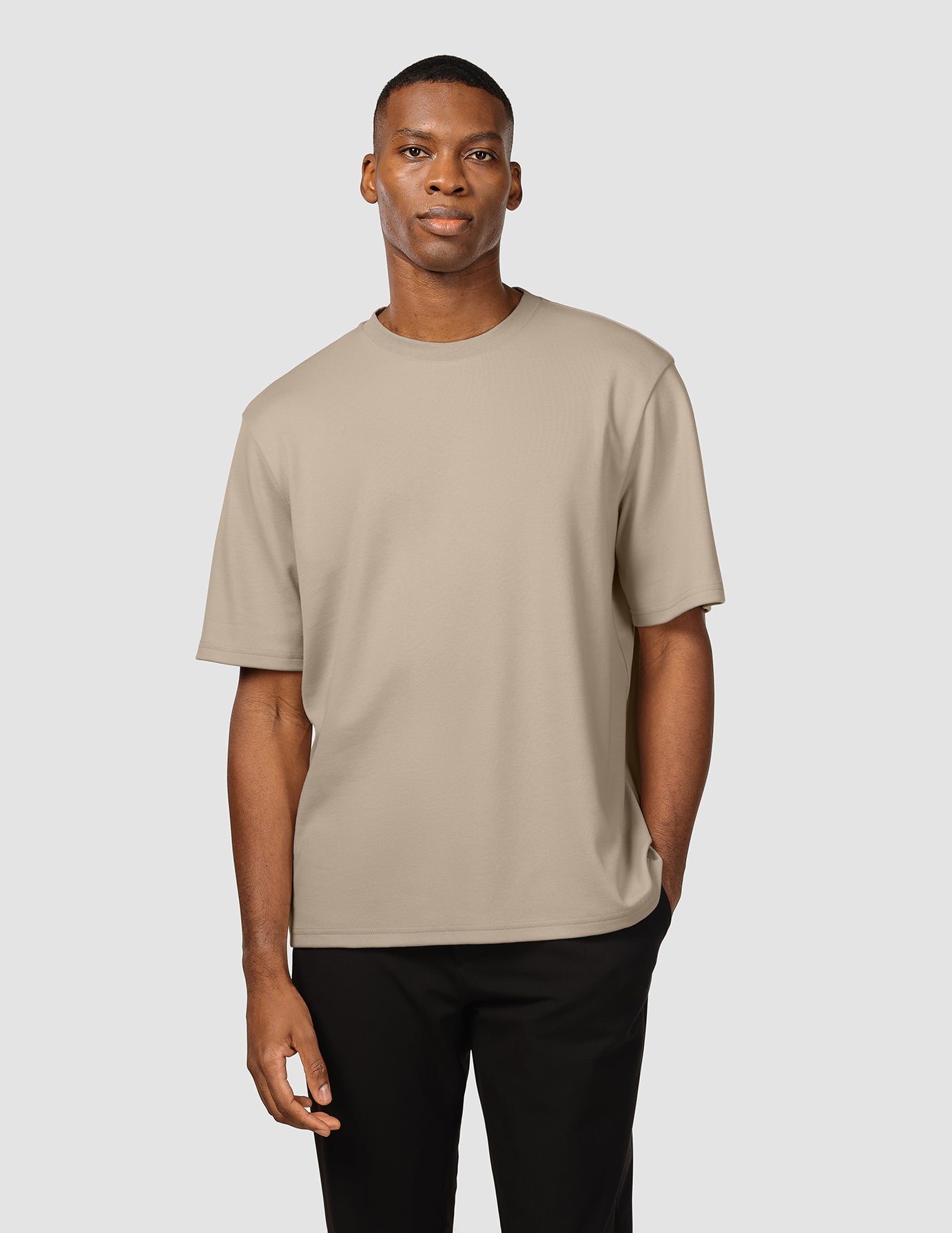 Heavy Box Fit T-shirt Stone Beige