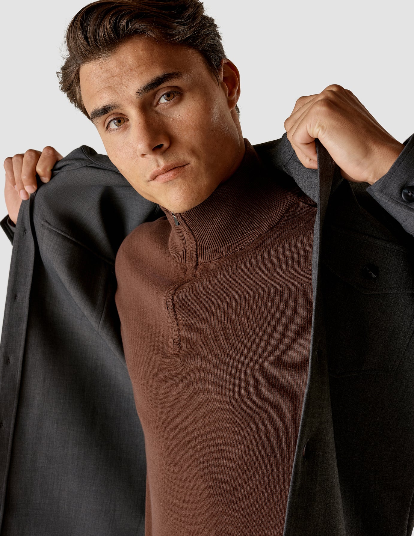 Heavy Edition Overshirt Dark Grey Melange