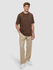 Heavy Box Fit T-shirt Saddle Brown