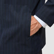 Heritage Overshirt Dark Navy Pinstripe