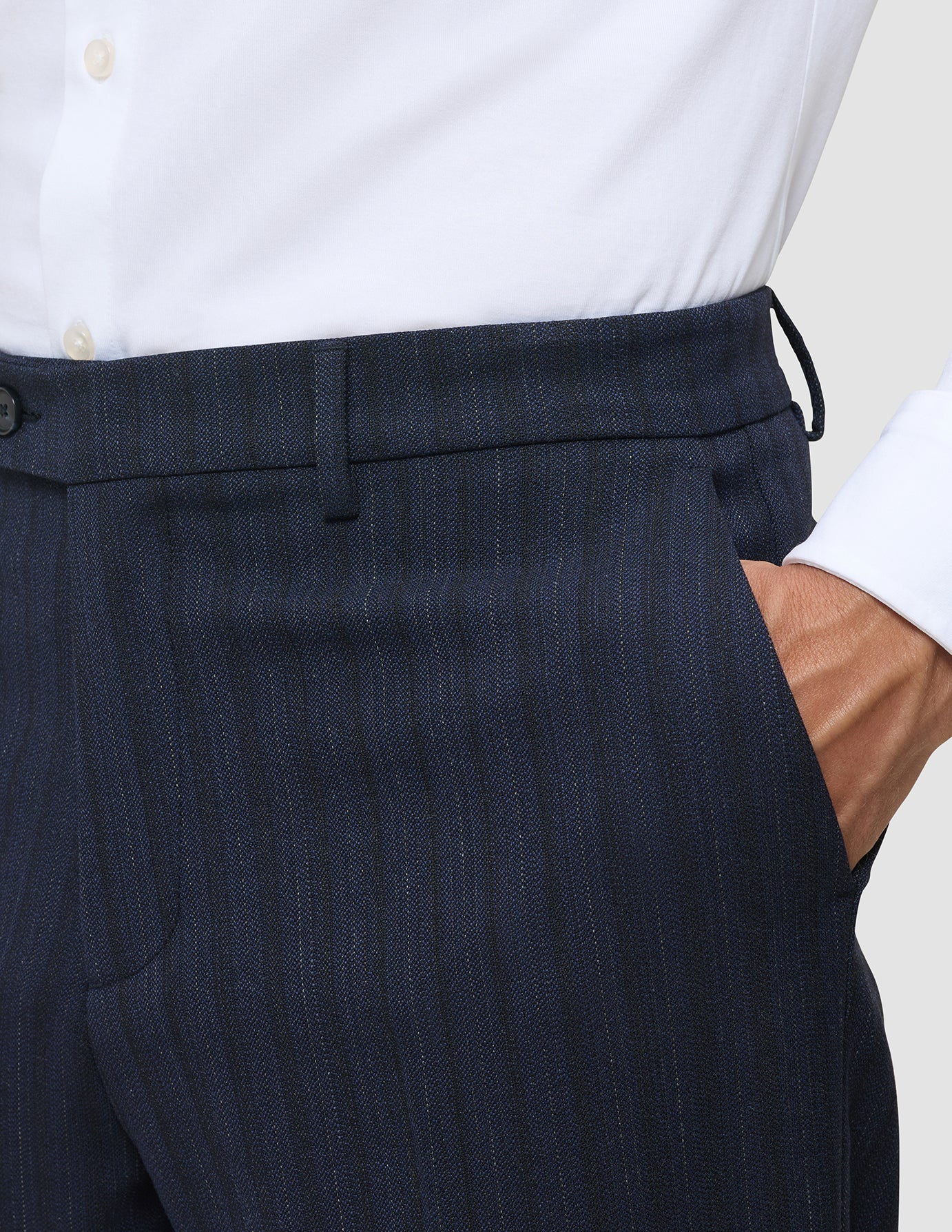 Heritage Pants Relaxed Fit Dark Navy Pinstripe