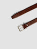 Leather Belt Dark Brown