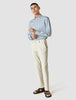 Lightweight Classic Shirt Bold Stripes Light Blue Slim