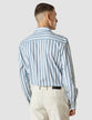 Lightweight Classic Shirt Bold Stripes Light Blue Regular