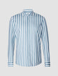 Lightweight Classic Shirt Bold Stripes Light Blue Regular