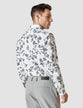 Lightweight Classic Shirt Navy Flower Slim