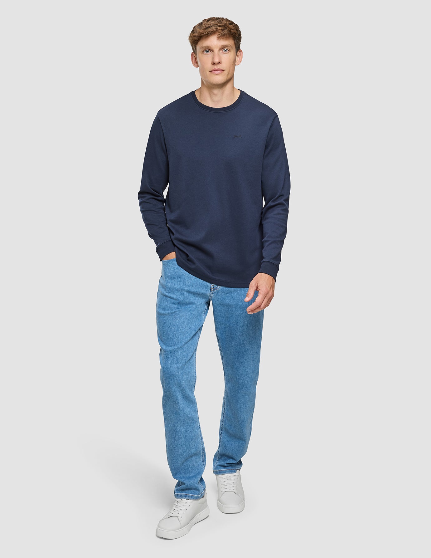 Lightweight Crewneck Dark Navy