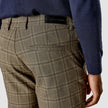 Limited Check Pants Slim Khaki