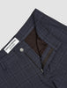 Limited Check Pants Slim Midnight Blue