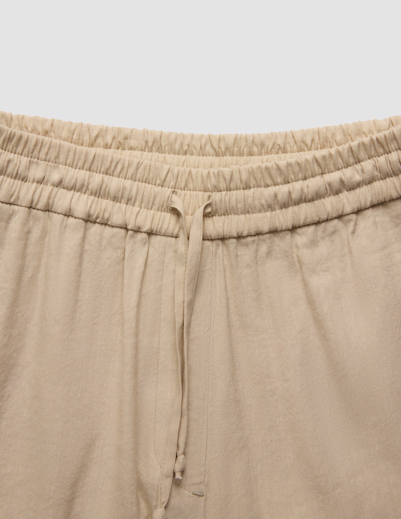 Women's Linen Pants Relaxed Sandy Beige