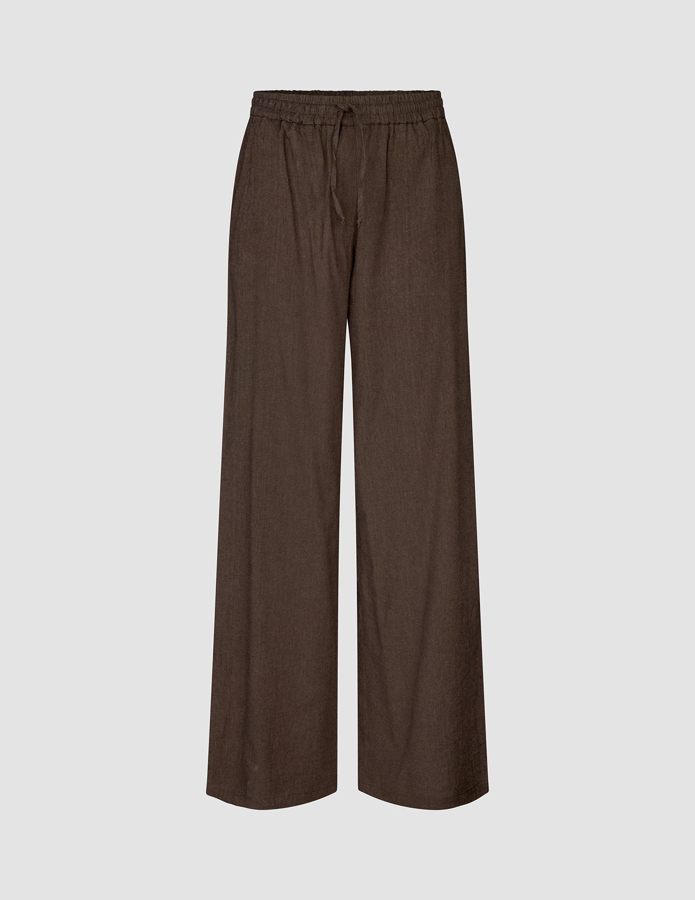 Women's Linen Pants Relaxed Espresso