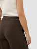 Linen Set Espresso Short Sleeved Shirt & Relaxed Pants