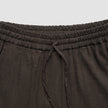Linen Set Espresso Short Sleeved Shirt & Relaxed Pants