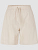 Women's Linen Shorts Relaxed Sandy Beige