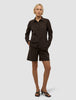 Women's Linen Shirt Espresso