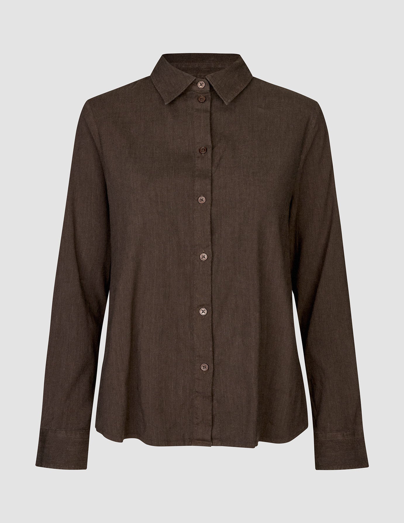 Women's Linen Shirt Espresso