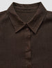 Women's Linen Shirt Espresso