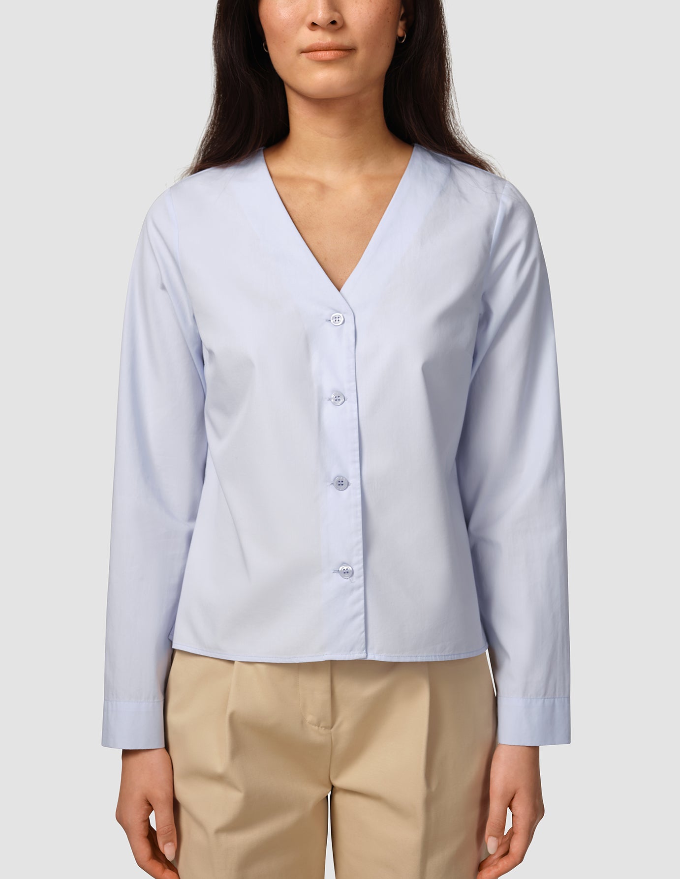 Madison Blouse Powder Blue